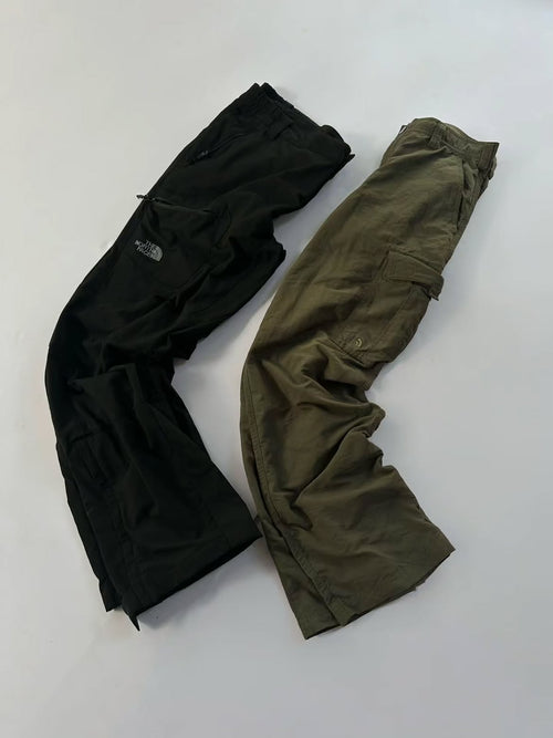Black and Olive Cargo Trousers