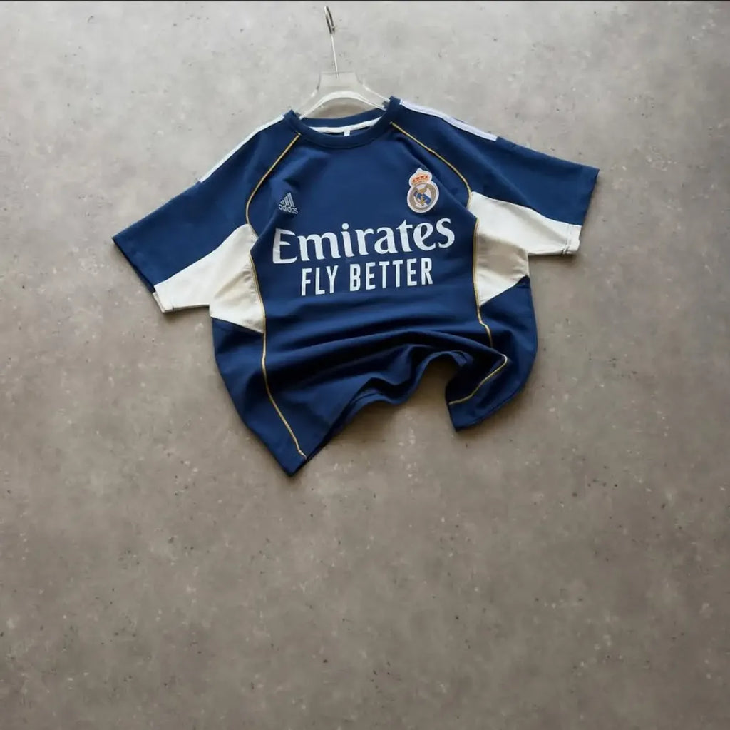 Football Crest Sponsor Graphic Jersey T-Shirt