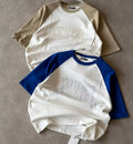 Contrast Raglan Sleeve Graphic T-Shirt