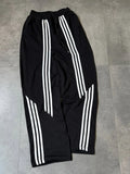 Three Stripe Wide-Leg Track Pants – Off White,Sky Blue,Black