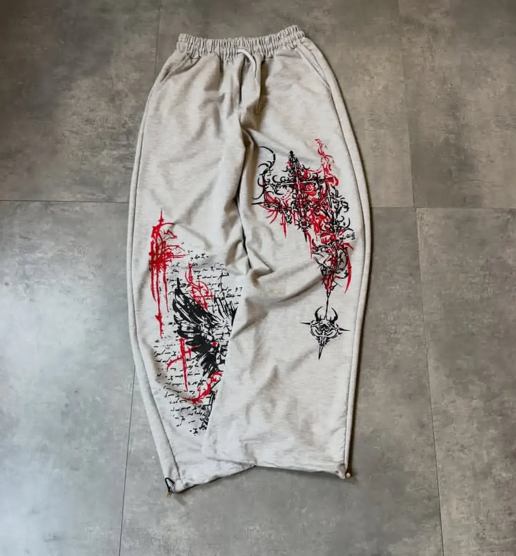 89 Varsity Stripe Baggy Track Pants