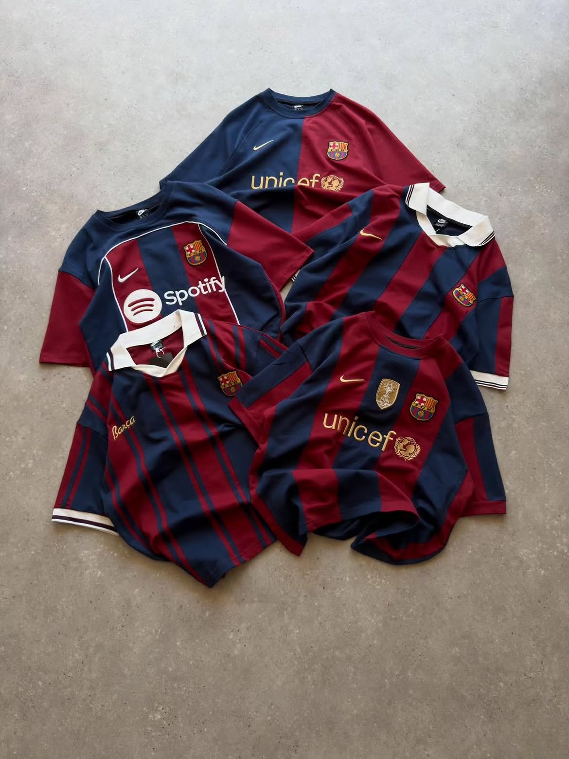 Navy and Burgundy Football Graphic Jersey