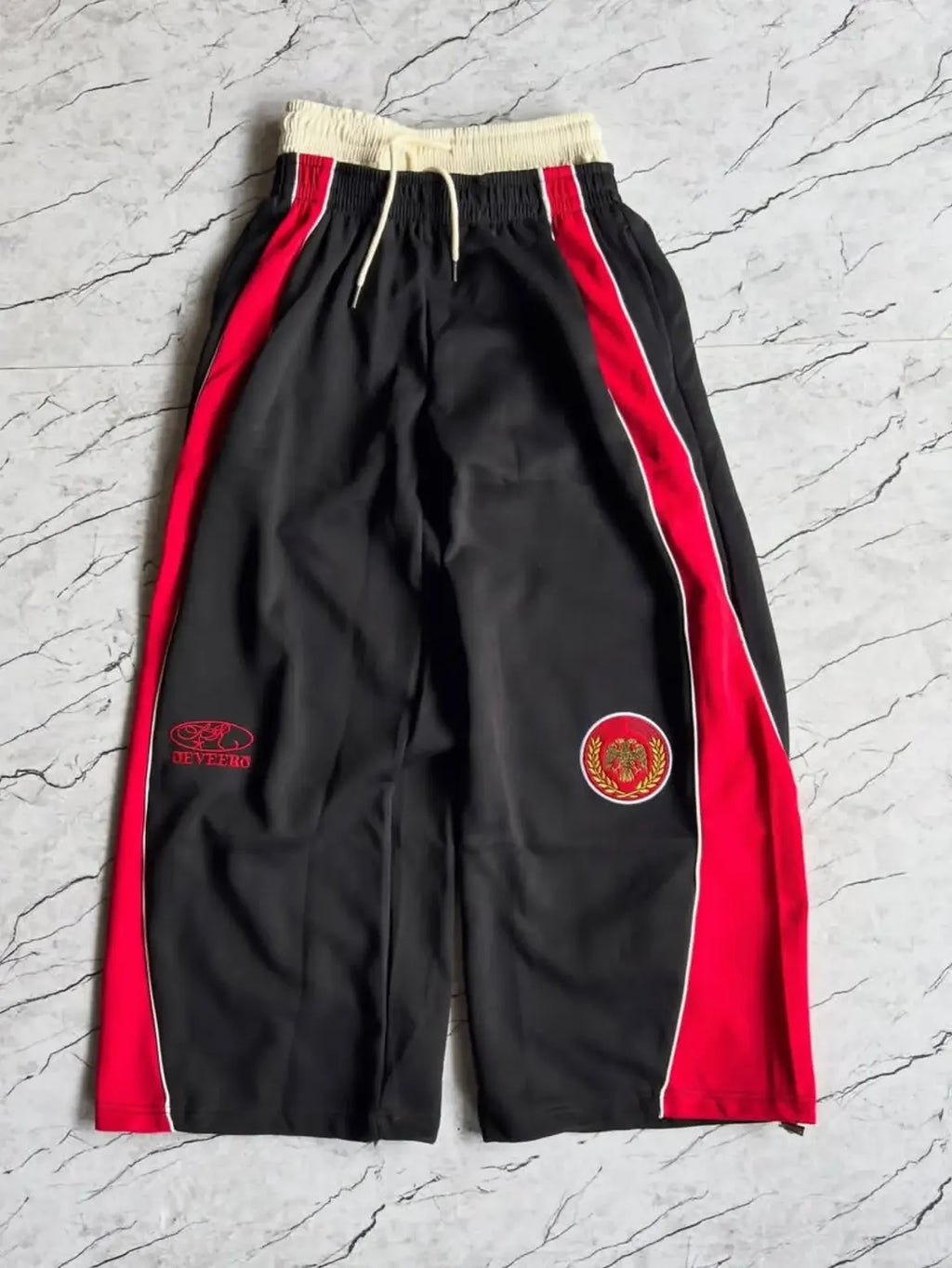 Grey and Navy Side Panel Track Pants