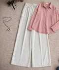 Pink Collared Button Front Shirt