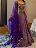 Purple Embellished Lehenga Outfit