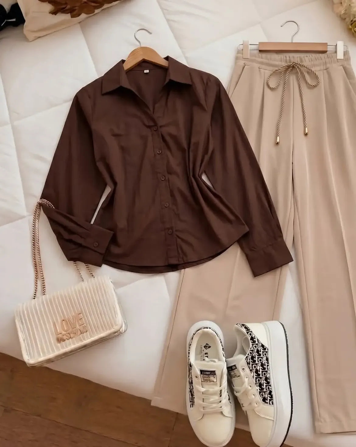Pink Collared Button Front Shirt
