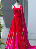 Red Embellished Lehenga Outfit