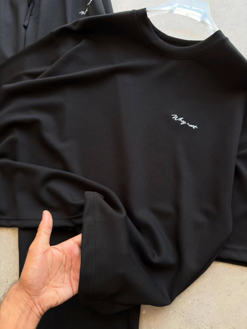 Black Minimal Chest Logo T-Shirt