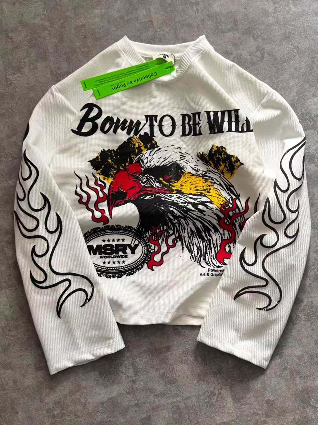 Born To Be Wild Eagle Graphic Long-Sleeve T-Shirt