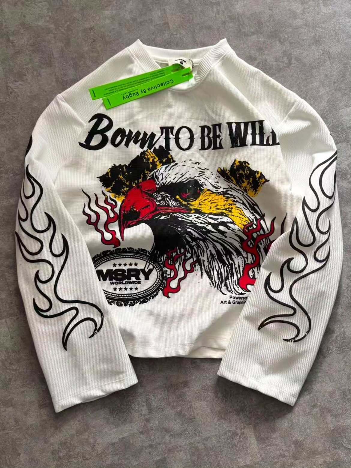 Born To Be Wild Eagle Graphic Long-Sleeve T-Shirt