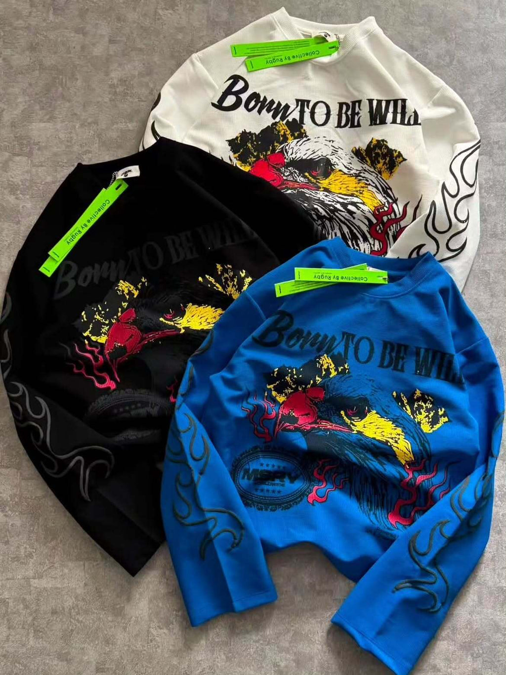 Born To Be Wild Eagle Graphic Long-Sleeve T-Shirt