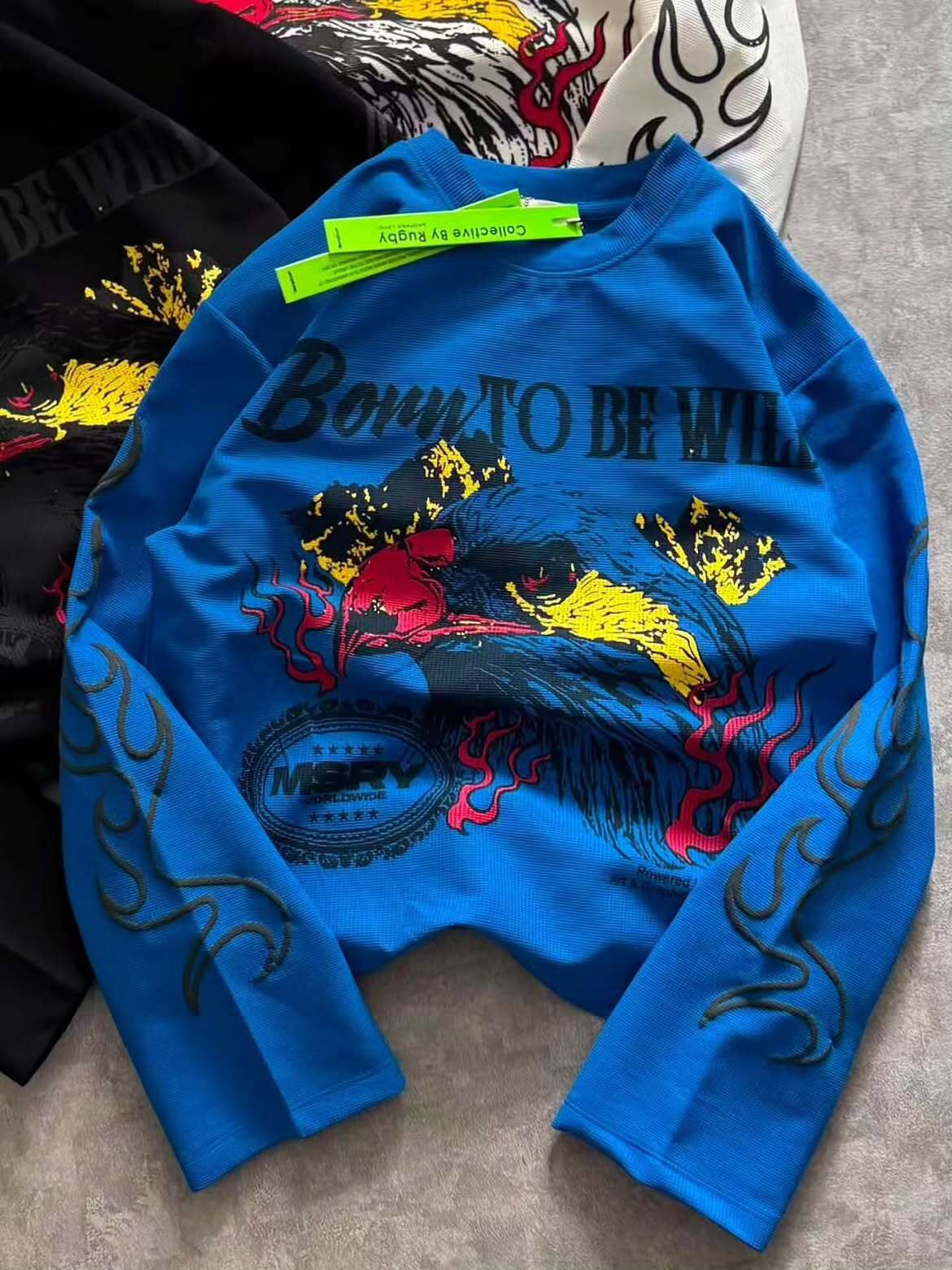 Born To Be Wild Eagle Graphic Long-Sleeve T-Shirt