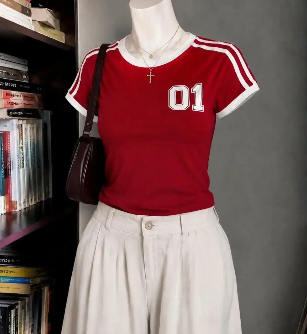 Burgundy 98 Graphic Jersey T-Shirt