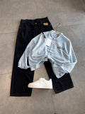 Light Grey Chest Lettering Casual Shirt