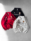 Motorsport Graphic Quarter-Zip Collared Sweatshirt